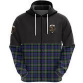 Baird Modern Clan Half Of Tartan Zipper Hoodie